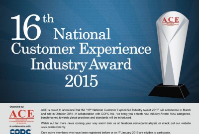 16th National Customer Experience Industry Award 2015