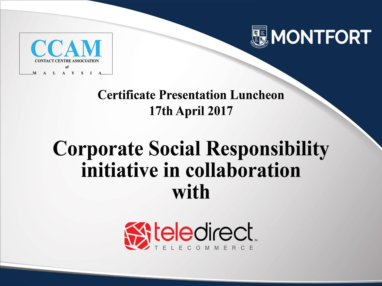 Corporate Social Responsibility initiative in collaboration with ...